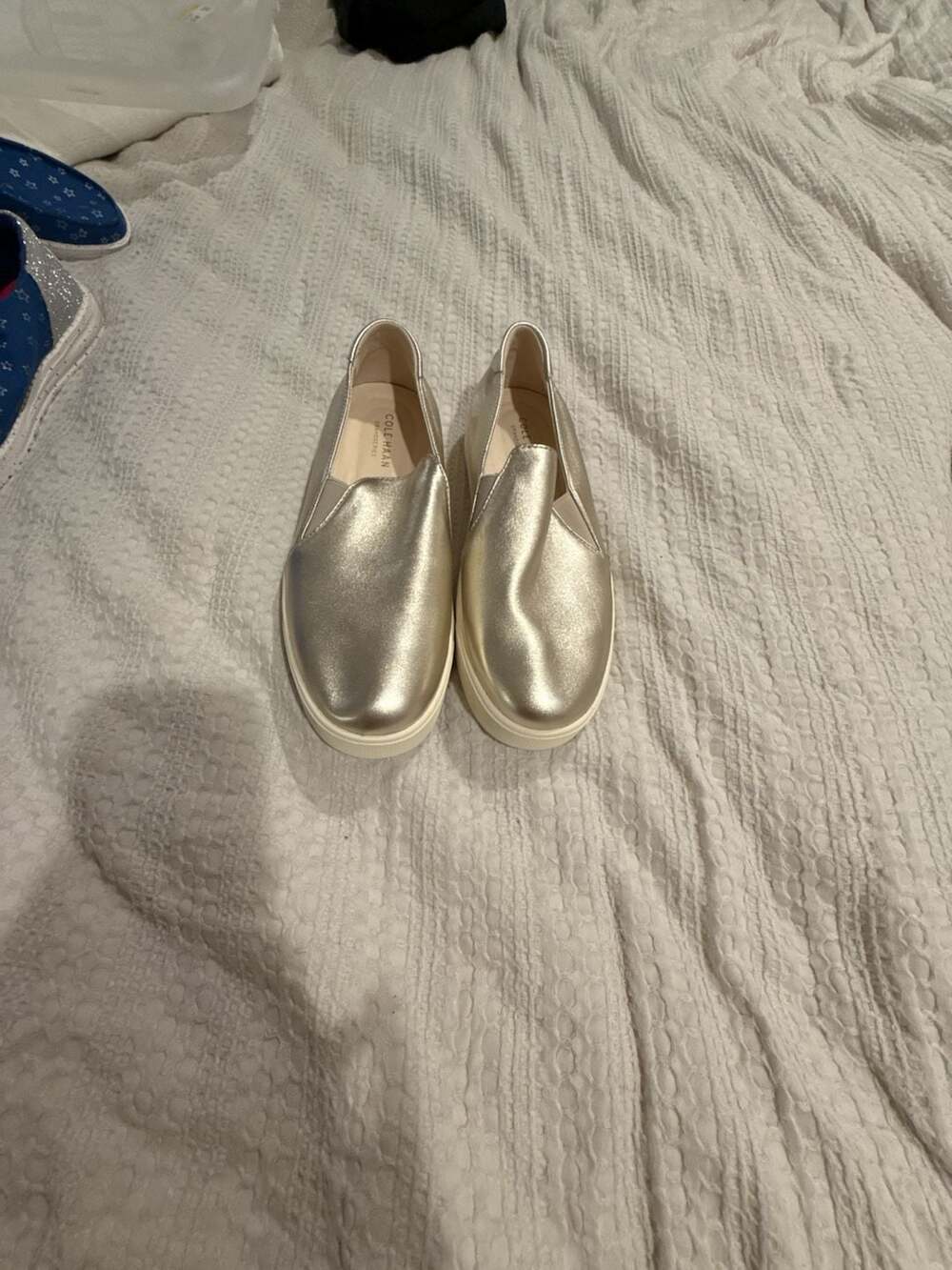 Cole Haan Grand Ambition Slip-On Sneaker Size 8.5 B Gold
